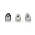 Pikkukuva 2 / 6: RJ45-liitin | RJ45 Pass Through | Kiinteä/juosteinen FTP CAT6a | Suora | Kullattu | 10 kpl | PVC | Harmaa / Musta / Valkoinen | Laatikko