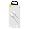 Miniatyrbillede 5 af 9: Hurtig opladningskabel til iPhone USB-C - Lightning Power Delivery 20W 1m hvid