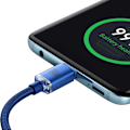 Miniatyrbild 4 av 9: Kabel för snabbladdning och dataöverföring USB-C USB-C 100W 1,2m blå