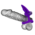 Pikkukuva 11 / 11: Pretty Love - Vibrator Ring 10 Vibrations violetti silikoni