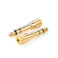 Pikkukuva 4 / 7: Adapteriadapteri 3,5 mm:n miniliittimestä 6,3 mm:n liittimeen, kultaa