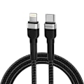 Pikkukuva 1 / 8: Kaapeli iPhonelle USB-C - Lightning PD 30W 2m musta