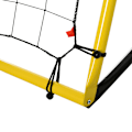 Miniatyrbillede 9 af 10: Kickback Football Rebounder Goal Rebound Wall Net Til Fodbold, Basketball, Baseball, Gul+Sort, 184X63X123 Cm