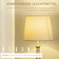 Pikkukuva 8 / 10: Lamppusarja, 3 Kpl Vintage-Design, 2 Pöytälamppua Ja 1 Lattiavalaisin, E27-Jalusta, Olohuoneeseen, Kerma