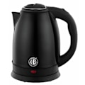 Miniatyrbillede 1 af 4: Herzberg HG-5011BLK: 1,8L 1500W elkedel i rustfrit stål - sort
