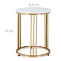 Miniatyrbillede 4 af 8: Marmor sidebord
