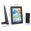 Miniatyrbillede 6 af 9: Vejrstation med display BD-906 sort