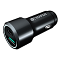 Miniatyrbillede 2 af 4: Billader 43W 2-ports QC/PD Sort