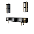 Miniatyrbillede 8 af 9: TV Unit Gold Line - antracit, sort