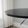 Miniatyrbillede 8 af 10: Round Bar Bord Højde Justerbart Roterende Bord Stål Sort Ø61X70-97Cm