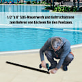 Miniatyrbild 5 av 5: Poolstaket, barnskyddsstaket, skyddsstaket, poolskyddsstaket, dammstaket 366 x 122 cm