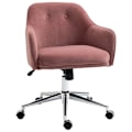 Miniatyrbillede 1 af 10: Kontorstol Skrivebordsstol Med Vippefunktion, Højdejusterbar, Velour Touch, Rød, 61X59X80,5-90,5Cm