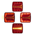 Miniatyrbild 6 av 7: Baklykta 4 funktion 106 x 99 mm LED höger