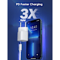 Miniatyrbillede 3 af 7: GaN USB-C PD 30W vægoplader hvid