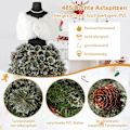 Miniatyrbillede 4 af 5: Kunstigt juletræ i kjoleform look med tørklæde & halskæde & belysning