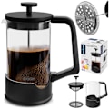 Miniatyrbillede 9 af 9: Kaffe- og testempelmaskine, glas, SORT, 400 ml