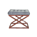Miniatyrbillede 1 af 2: Puf Capraz - Kobber, Grå