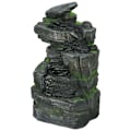 Pikkukuva 1 / 10: Garden Fountain Solar Fountain 4 Tasoa Led-Valaistus Koristeellinen Suihkulähde Puutarha Parveke Synteettinen Hartsi 34X28X57Cm