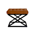 Miniatyrbillede 1 af 2: Puf Capraz - Sort, TerraCota