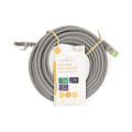 Miniatyrbillede 3 af 3: CAT7 netværkskabel | S/FTP | RJ45 Han | RJ45 Han | 10.0 m | Snagless | Runde | LSZH | Grå | Label