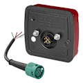 Miniatyrbild 2 av 7: Baklykta 4 funktion 106 x 99 mm LED höger