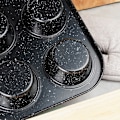Miniatyrbillede 4 af 8: Granit muffinform 35x26,5 cm
