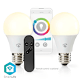 Miniatyrbillede 5 af 9: SmartLife Fuld Farve Pære | Wi-Fi | E27 | 806 lm | 9 W | RGB / Varm til kølig hvid | 2700 - 6500 K | Android™ / IOS | Pære | 2 stk.
