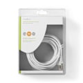 Pikkukuva 3 / 3: CAT5e verkkokaapeli | SF/UTP | RJ45 Uros | RJ45 Uros | 5,00 m | Pyöreä | PVC | Valkoinen | Läpipainopakkaus