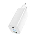 65W Laddare, USB-C PD, Snabbladdning, MacBook Air, iPhone, etc. - Vit