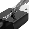 Pikkukuva 4 / 9: Erinomainen kaapeli microUSB USB-kaapeli nopeaan lataukseen 2A 1m musta
