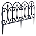 Miniatyrbillede 3 af 7: Sort havehegn 60x33 cm 4 stk.