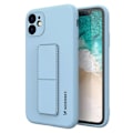 Pikkukuva 1 / 9: Silikonikotelo jalustalla Samsung Galaxy A32 5G Kickstand Case vaaleansiniselle