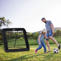 Miniatyrbillede 3 af 10: Foldefodboldmål, Fodboldrebounder, Rebound-Væg, Net Til Multisport, 5-Niveau Justerbar, 128X118X108-120 Cm