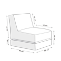 Pikkukuva 5 / 6: Puutarha Bean Bag Siesta Vuodesohvapussi - Vaaleanpunainen