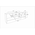 Miniatyrbillede 8 af 8: TV Stand Sares - Hvid, Sort