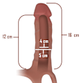 Miniatyrbillede 6 af 10: Intense - Hulsele Med Silikone Dildo 16 X 3,5 Cm