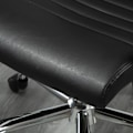 Miniatyrbild 10 av 10: Kontorsstol ergonomisk chefsstol med vippfunktion, höj- och sänkbar, klädd i konstläder och skum, svart