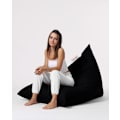 Miniatyrbillede 5 af 9: Garden Bean Bag Pyramid Big Bed Puf - Sort