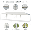 Miniatyrbillede 3 af 5: Festtelt 3m x 9m Vandtæt Udendørs Gazebo Hvid