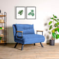 Miniatyrbild 1 av 7: 1-sits bäddsoffa Sando Single - Blå