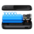 Pikkukuva 7 / 9: Powerbank pikalatauksella 10000mAh 22,5W QC-PD-SCP-FCP USB-C-kaapeli musta