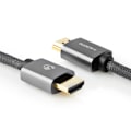 Pikkukuva 4 / 5: High Speed ​​HDMI ™ Kaapeli Ethernet | HDMI™ liitin | HDMI™ liitin | 4K@60Hz | ARC | 18 Gbps | 5.00 m | Pyöreä | Puuvilla | Gun Metal Harmaa / Harmaa