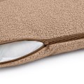 Miniatyrbillede 2 af 5: C-formet graviditetspude - Teddy kollektion - mørk beige