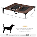 Miniatyrbillede 4 af 10: Hundeseng Udendørs Soveplads, Hundeseng & Hundesofa, Kaffebrun, 92X76X18Cm