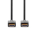 Miniatyrbild 2 av 3: High Speed ​​HDMI ™ kabel med Ethernet | HDMI™ Kontakt | HDMI™ Kontakt | 4K@60Hz | ARC | 18 Gbps | 1.00 m | Rund | PVC | Svart | Label