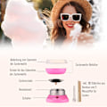 Miniatyrbild 5 av 10: Sockervaddsmaskin Candy Floss Machine Candy Floss Machine (Modell 1/Rosa)