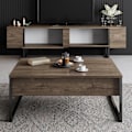 Miniatyrbillede 5 af 7: TV Stand Luxe - Valnød, Sort