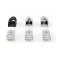 Pikkukuva 1 / 6: RJ45-liitin | RJ45 Pass Through | Kiinteä/juosteinen FTP CAT6a | Suora | Kullattu | 10 kpl | PVC | Harmaa / Musta / Valkoinen | Laatikko