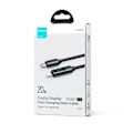 Pikkukuva 8 / 9: Kaapeli iPhonelle LED Lightning -näytöllä - USB-C 2.4A 1.2m musta