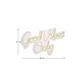 Miniatyrbillede 6 af 7: Dekorativ plast LED-belysning Good Vibes Only 2 - Gul